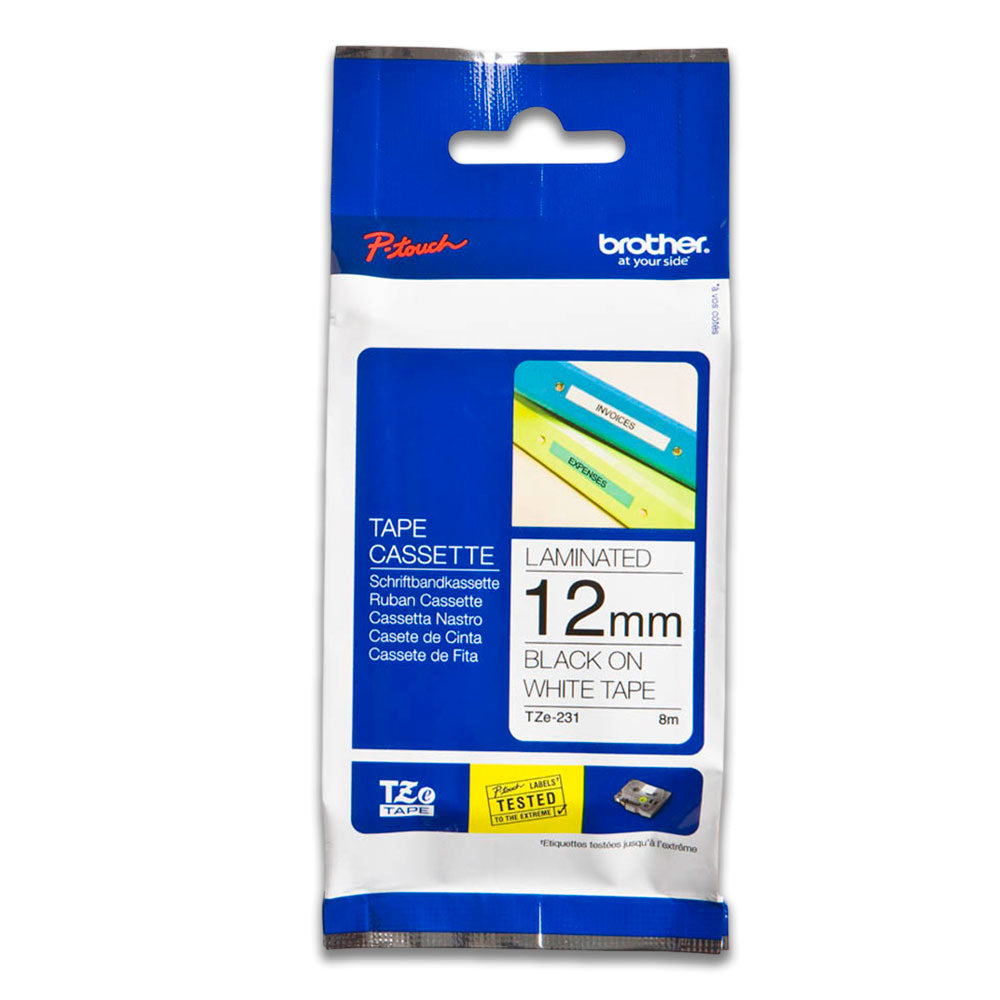 Cinta Brother Tzefx231 12mm x 8m. PT-H110 Original