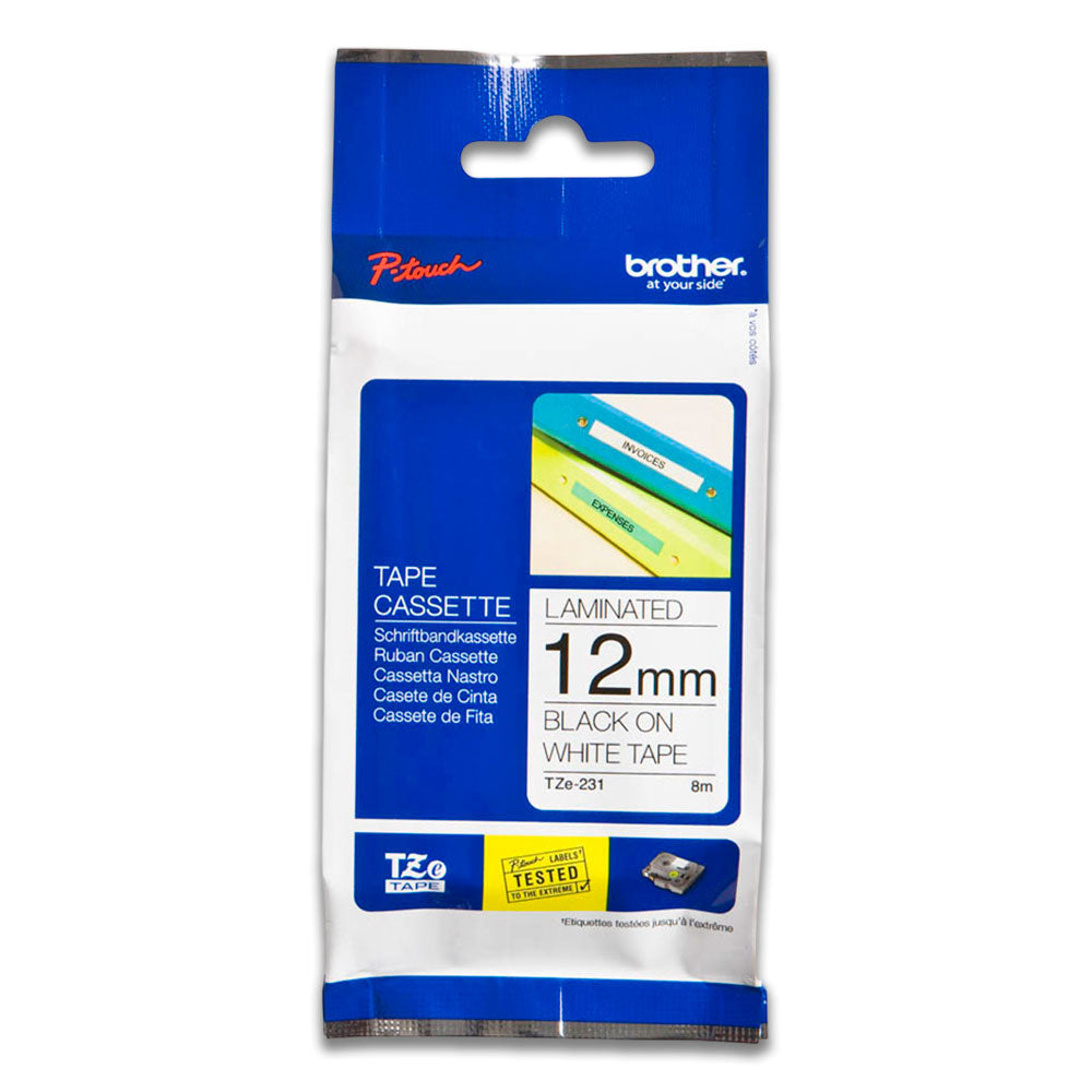 Cinta Brother Tze-231 12mm x 8,00 M. PT-H110 Original