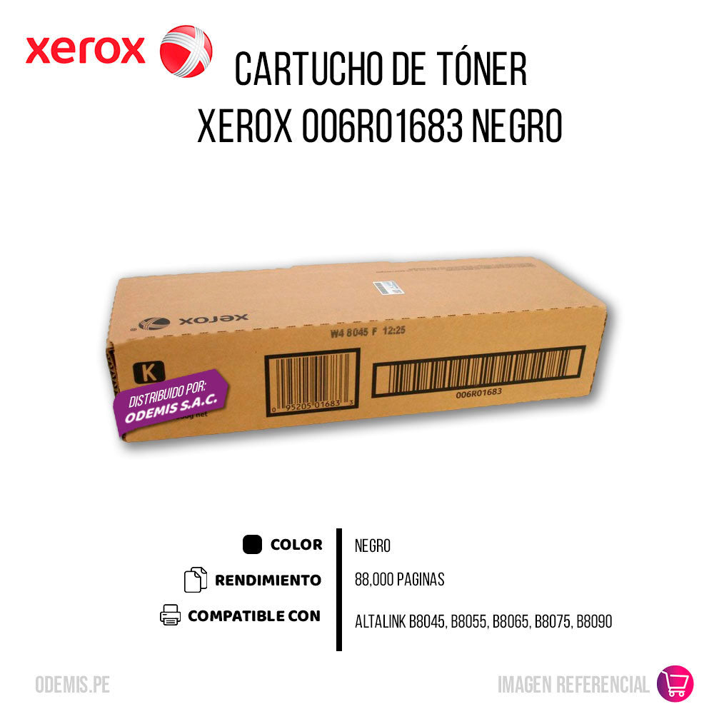 Toner Xerox 006R01683 Negro 88K Pág. B8045 Original