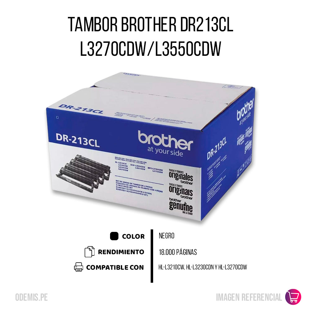 Tambor Brother DR213CL 18K Pág. HL-L3210CW Original