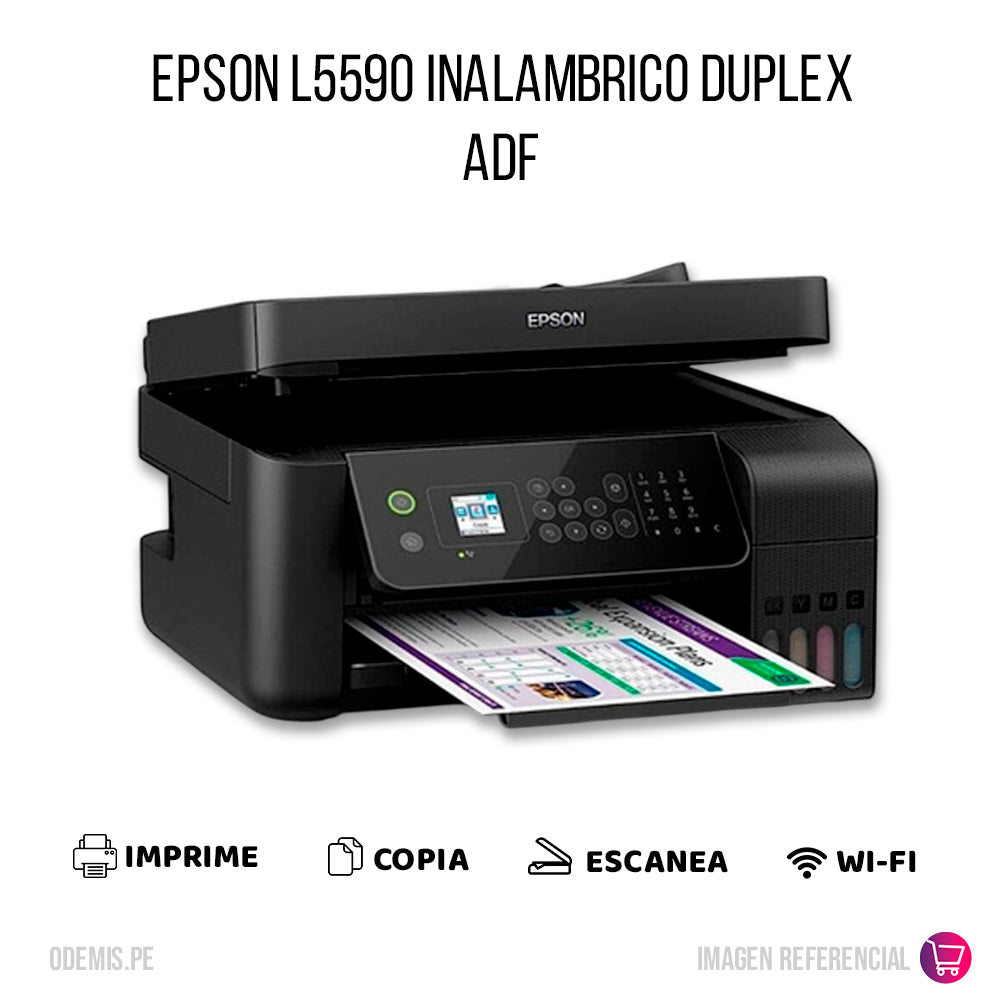Impresora Epson L5590 Imprime, escanea, copia, Fax, usb, lan, Wifi Original