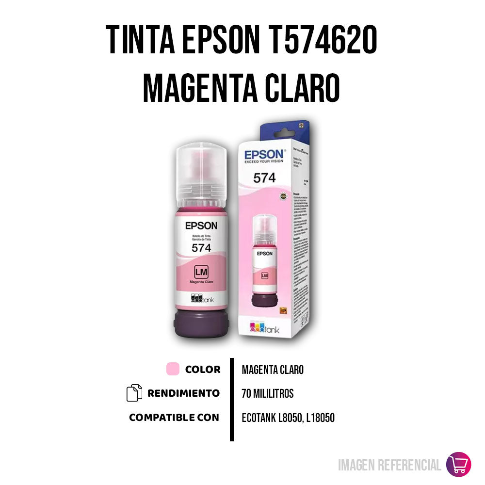 Tinta Epson T574620 Magenta Claro 70 ml L8050 Original