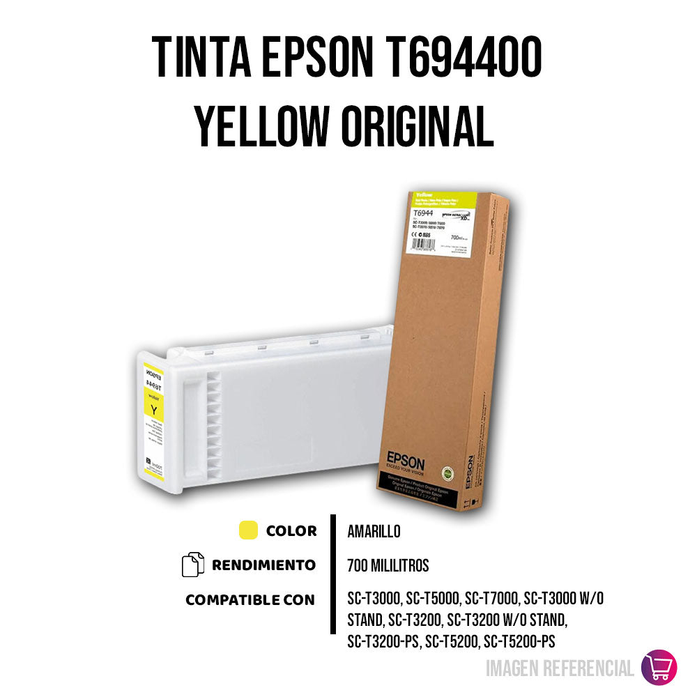 Tinta Epson T694400 Yellow 700 ml T3000, T3270 Original