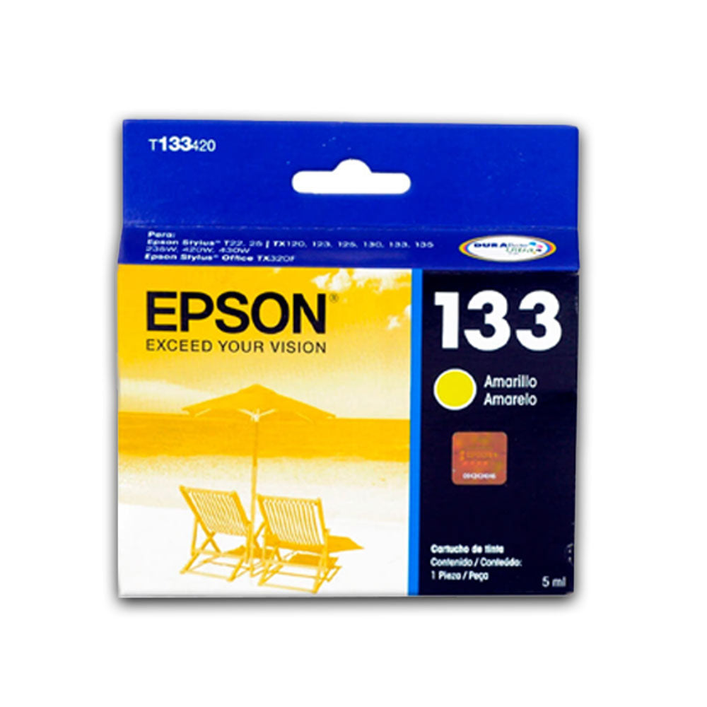Tinta Epson T133420 Amarillo 5ml T25, TX125 Original