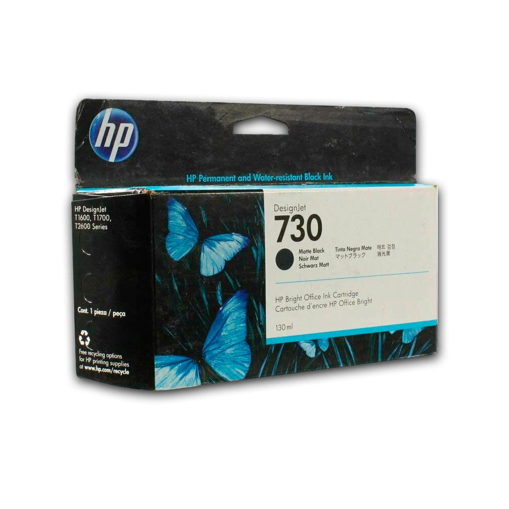 Tinta HP 730 Black P2V65A 130ml T1600, T1600Dr Original