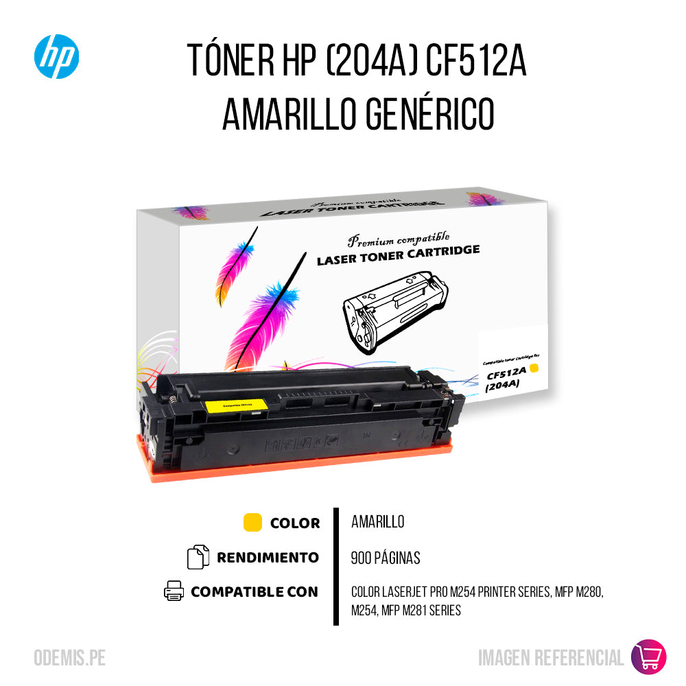 Toner Hp CF512A (204A) Yellow Compatible