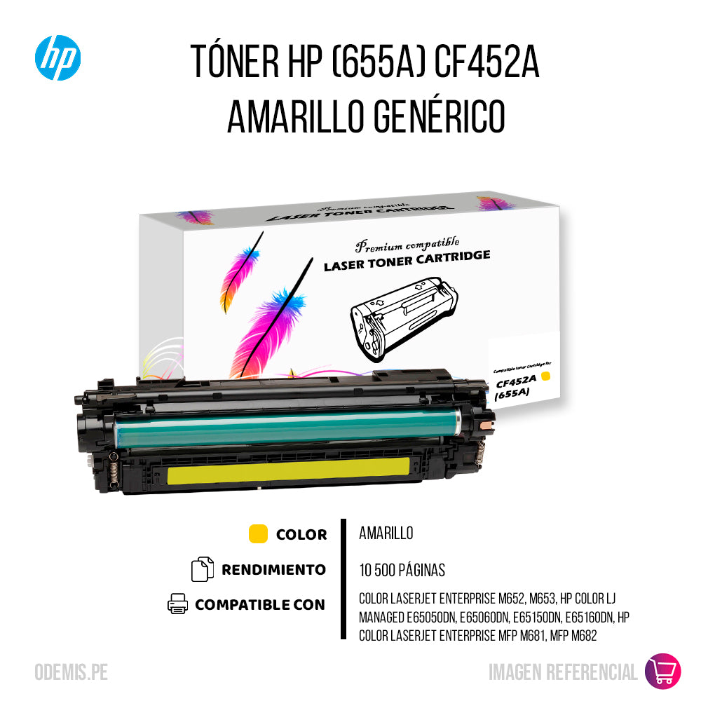 Toner Hp CF452A (655A) Yellow Compatible