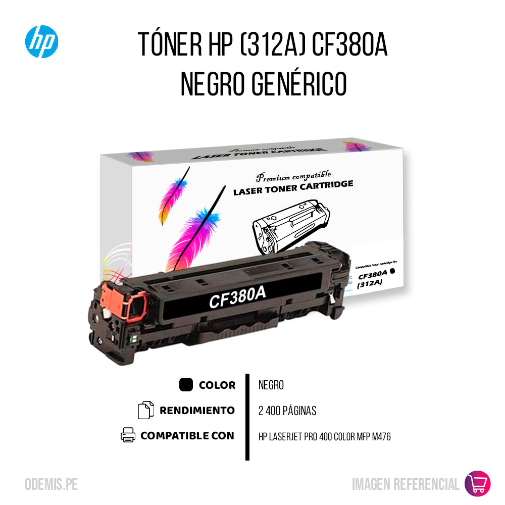 Toner Hp CF380A (312A) Negro Compatible