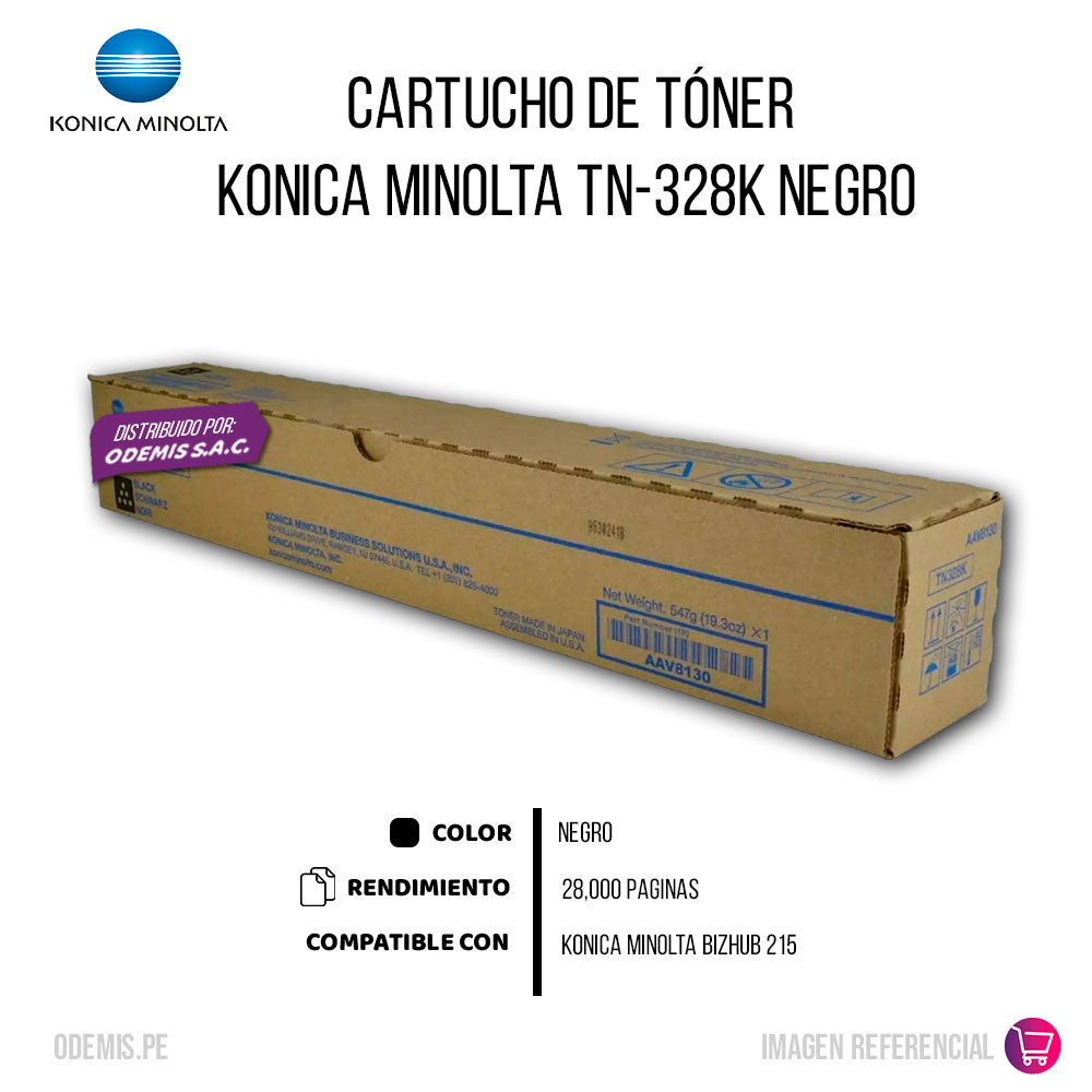 Toner Konica Minolta TN-328K Negro