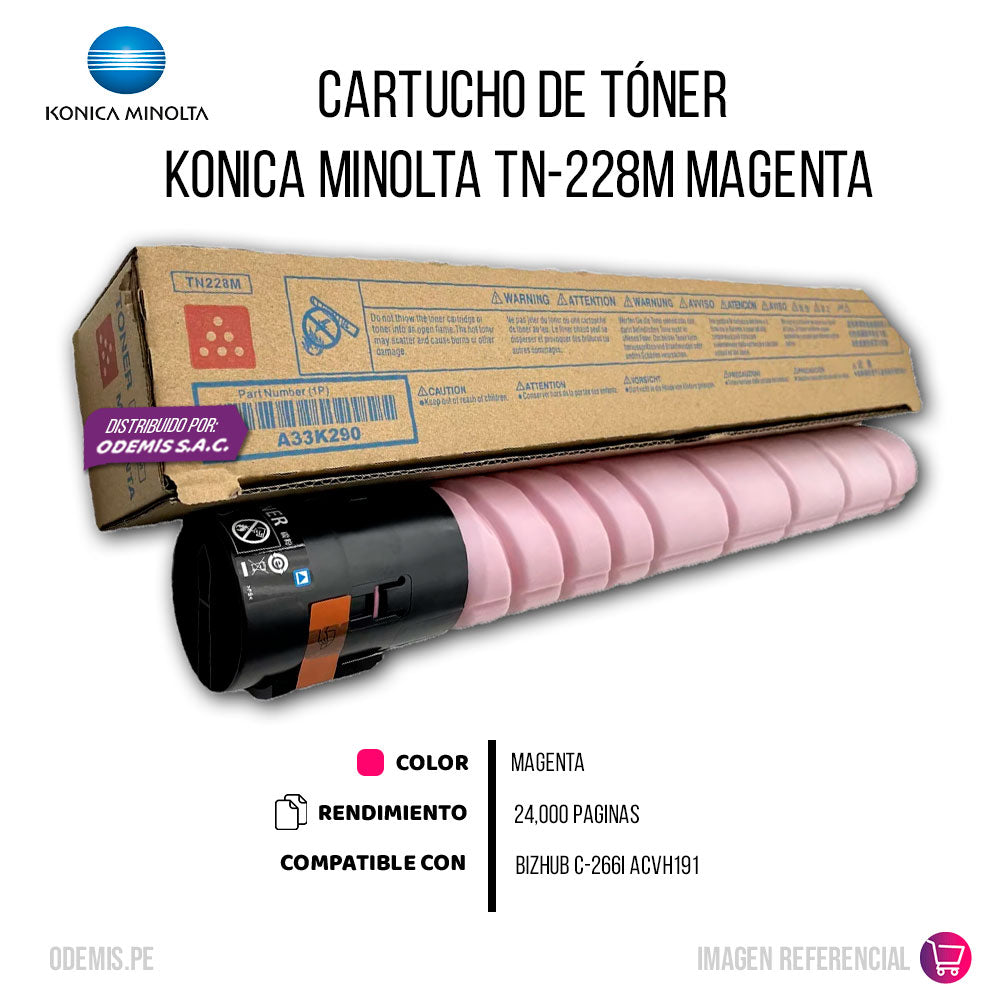 Toner Konica Minolta TN-228M Magenta 28K Pág. C226i Original