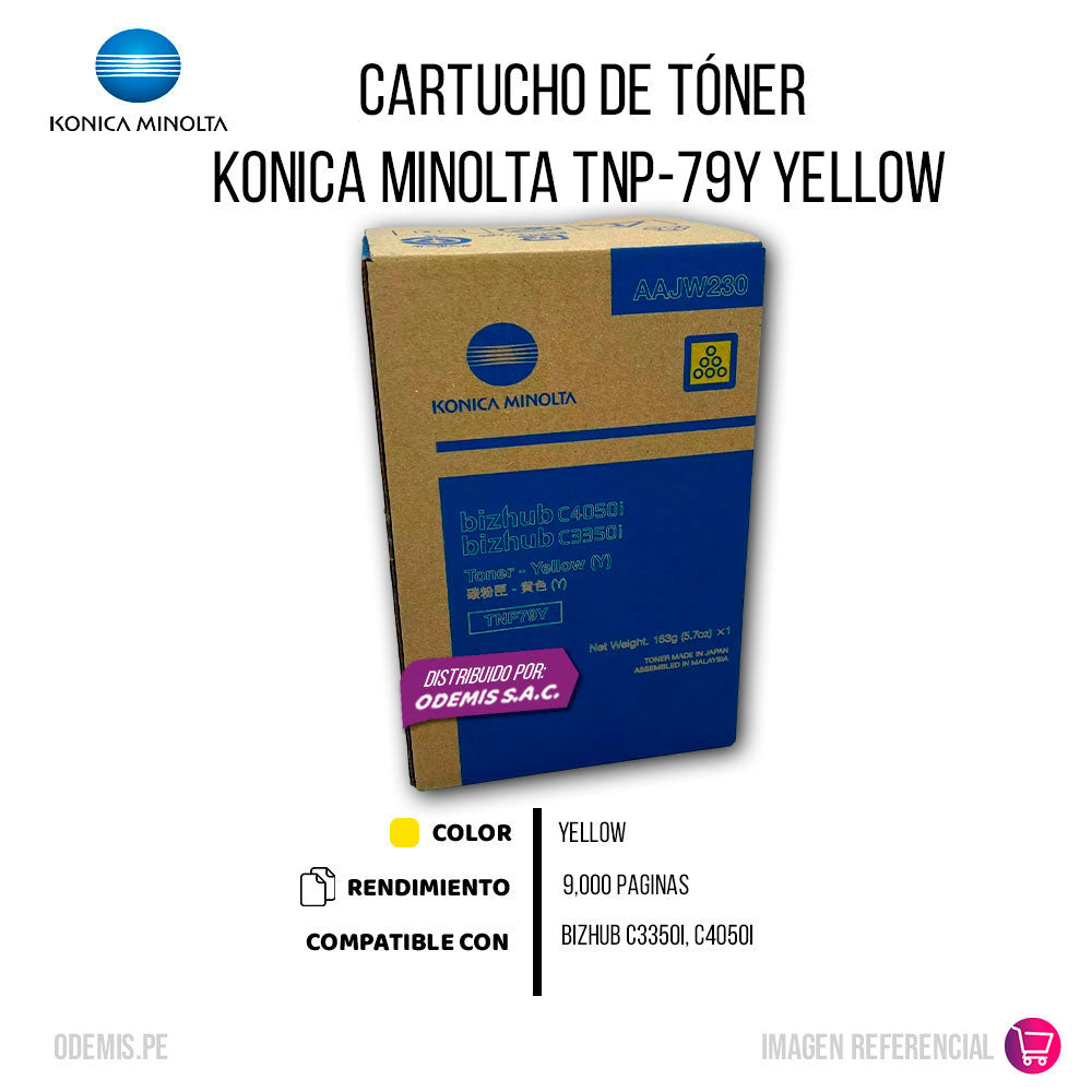Toner Konica Minolta TNP-79Y Yellow 9K Pág. C3300i Original