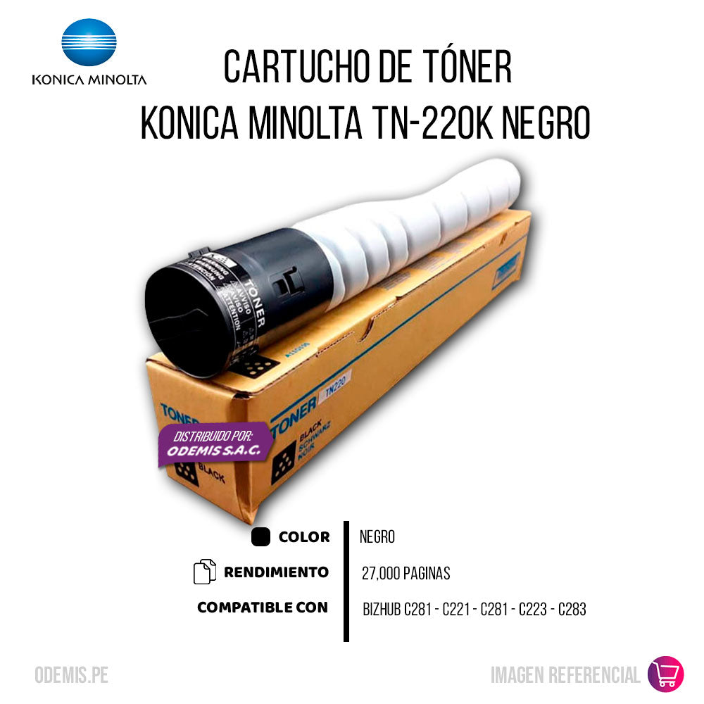 Toner Konica Minolta TN-220K Negro