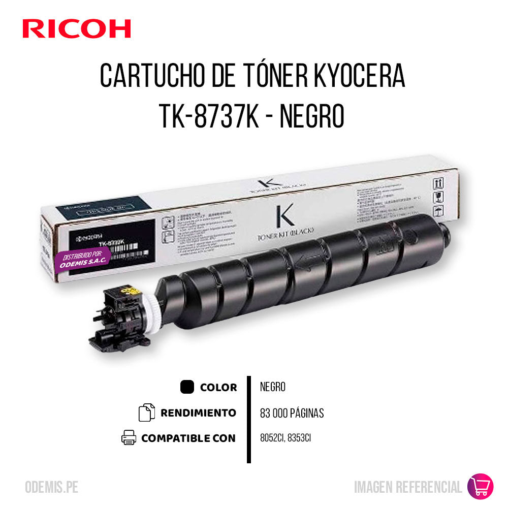 Toner Kyocera TK-8737K Negro Original