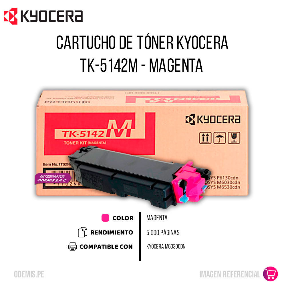 Toner Kyocera TK-5142M Magenta 5K Pág. M6030CDN Original