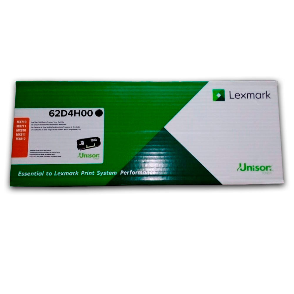 Toner Lexmark 62D4H00 Negro 25K Pág. MX812DPE Original