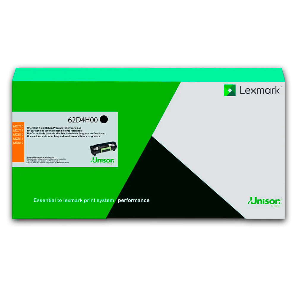 Toner Lexmark 62D4H00 Negro 25K Pág. MX812DPE Original