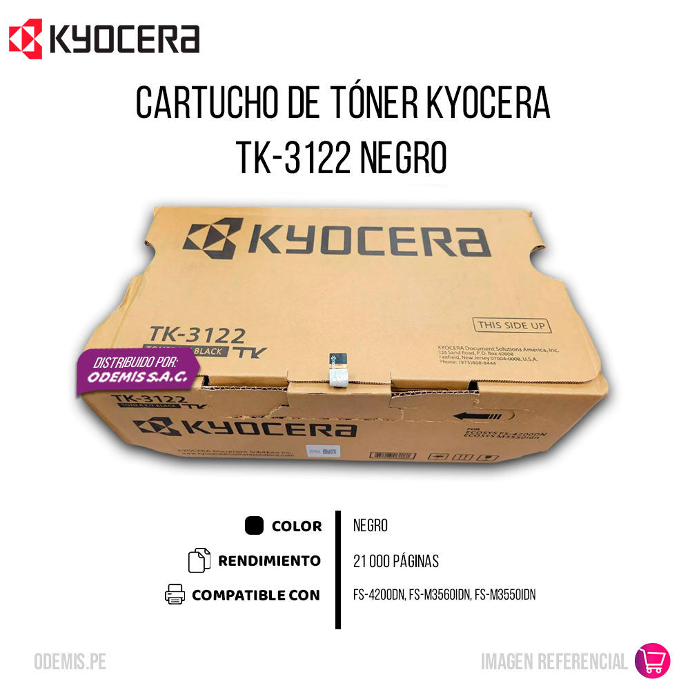 Tóner Kyocera TK-3122 Negro Original