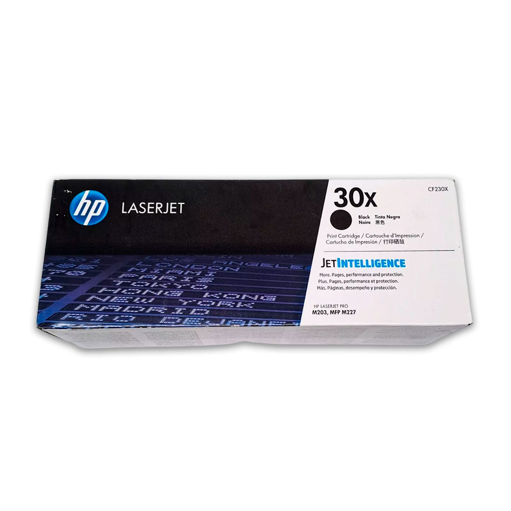Toner HP 30X Negro CF230X 3.5K Pág. LaserJet M203 Original