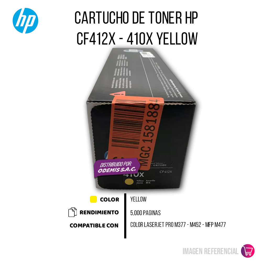 Toner Hp CF412X (410X) Yellow Original