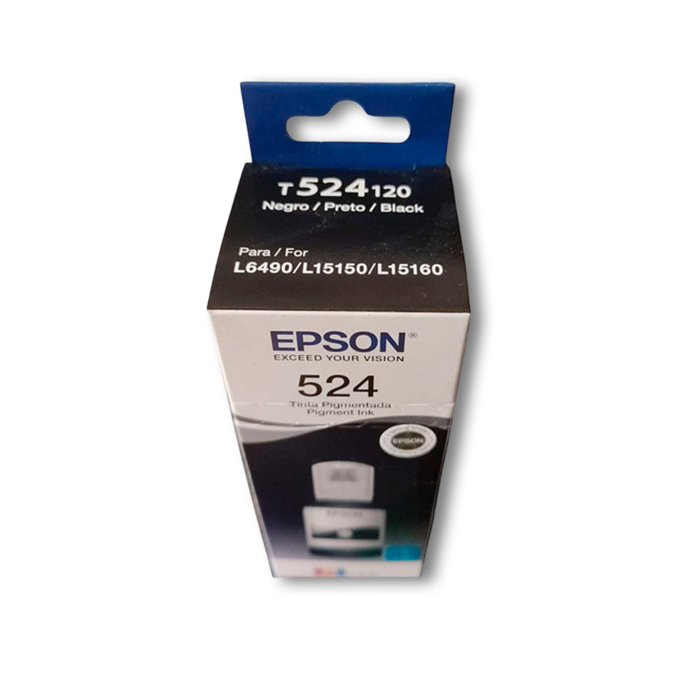 Botella de Tinta Epson T524120 Negro 7.5K Pag L6580 Original