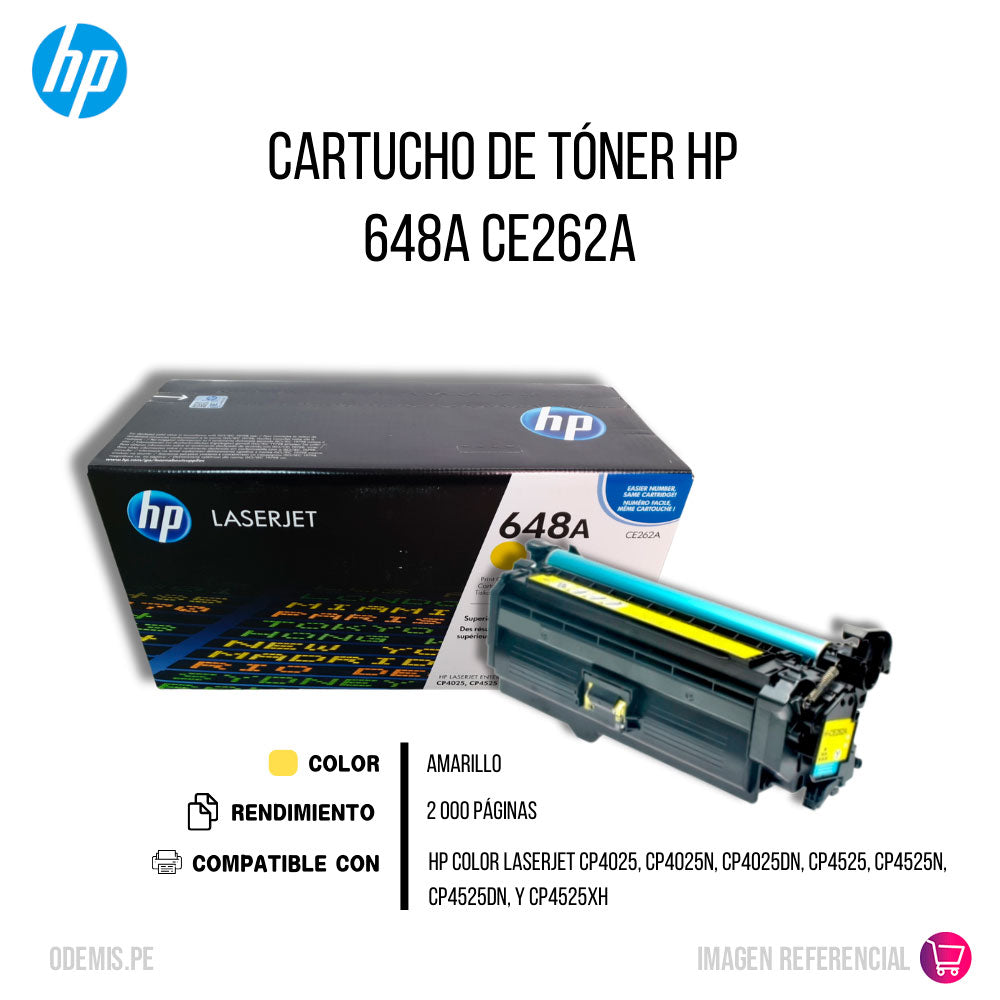 Toner Hp 648A Yellow Ce262A 11K Pág. CP4025 Original