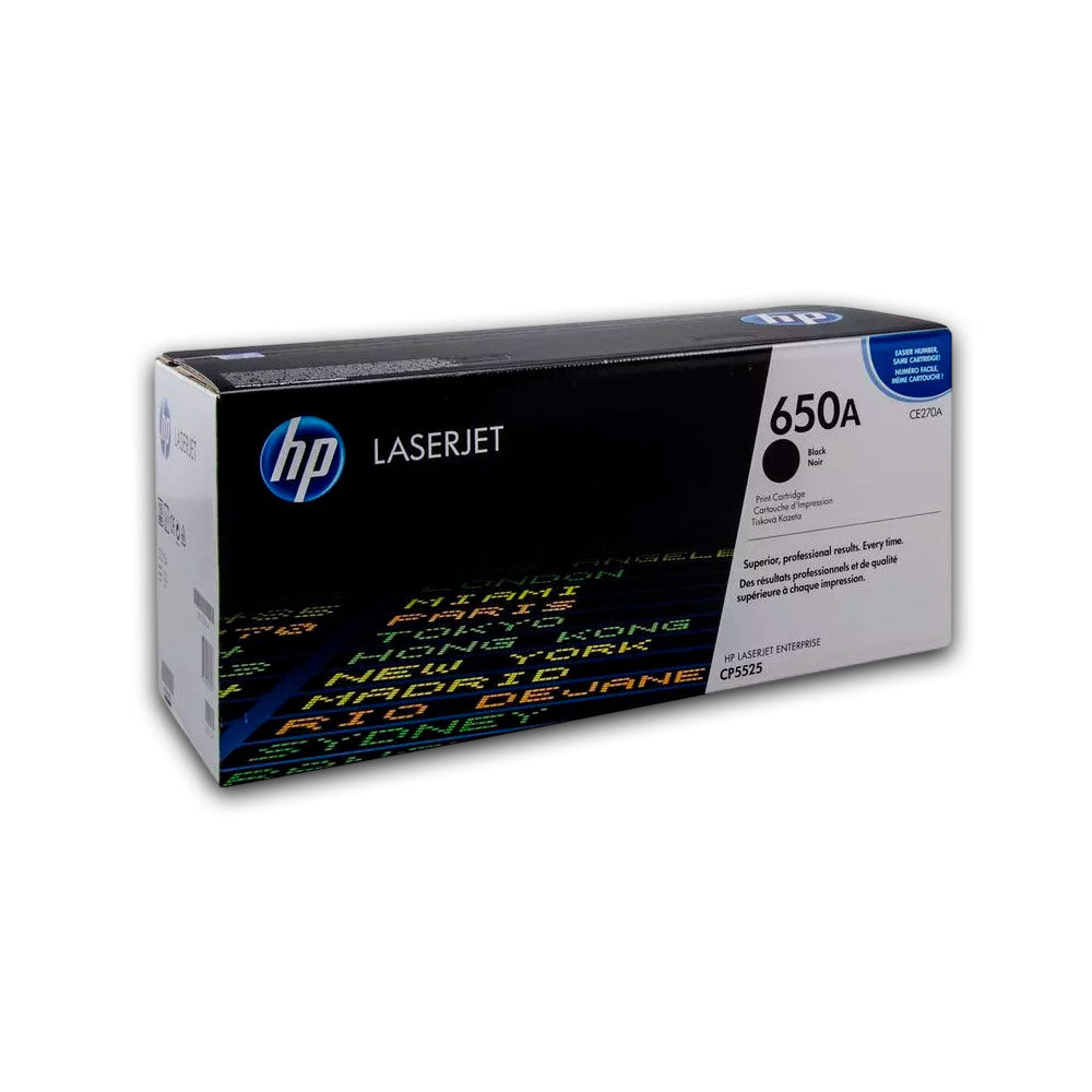 Toner Hp 650A Negro Ce270A 13,5K Pág. M750n Original