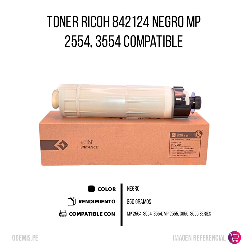 Toner Ricoh 842124 Negro 850g 2500. 3500 Compatible
