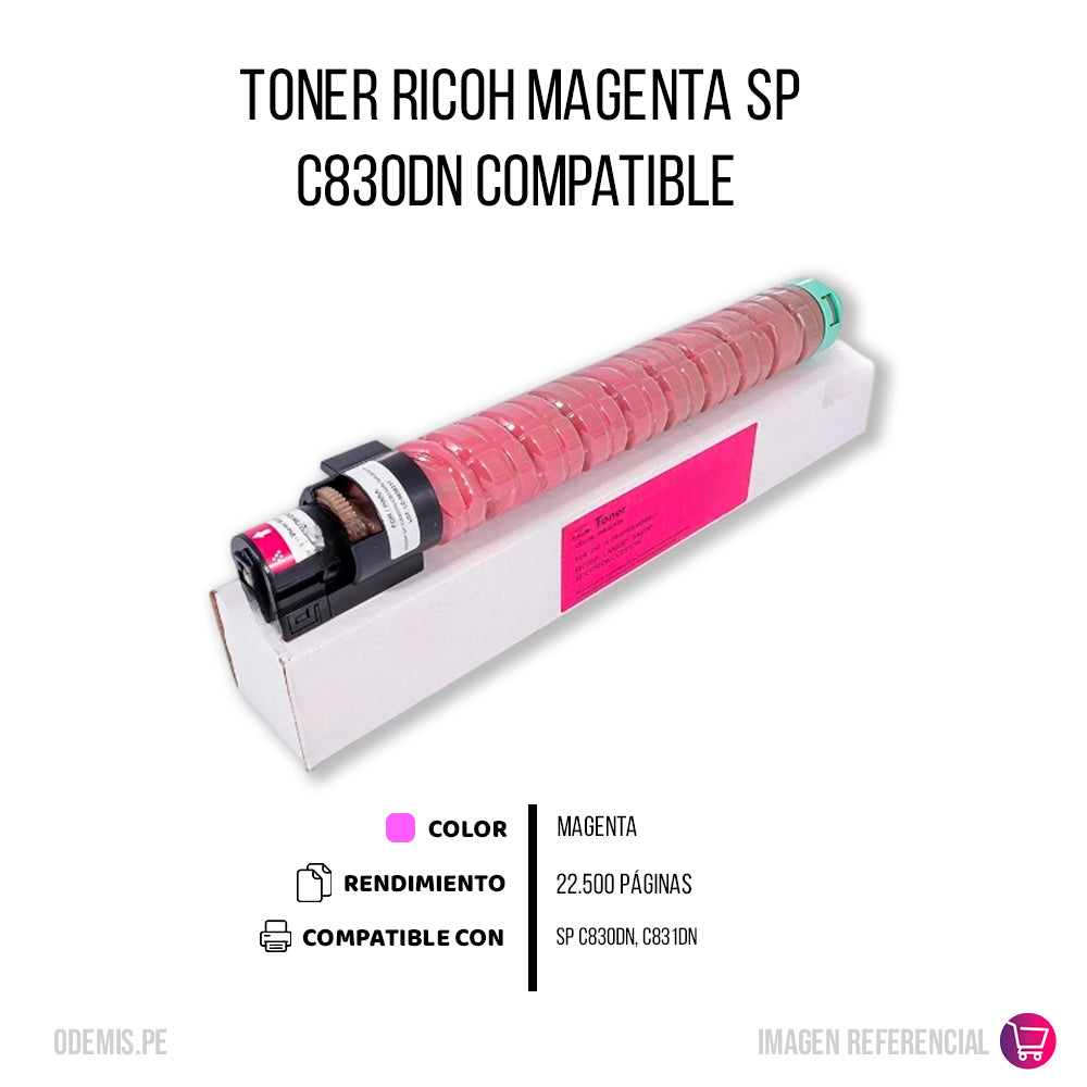 Toner Ricoh 821183 Magenta 16K Pág. C830DN Compatible