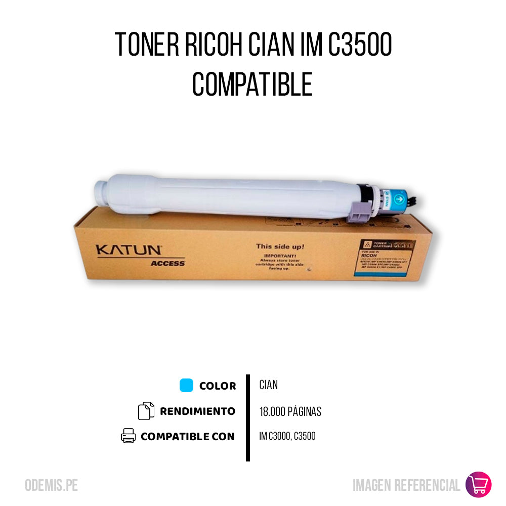 Toner Ricoh 842254 Cian 350g C3000. C3500 Compatible