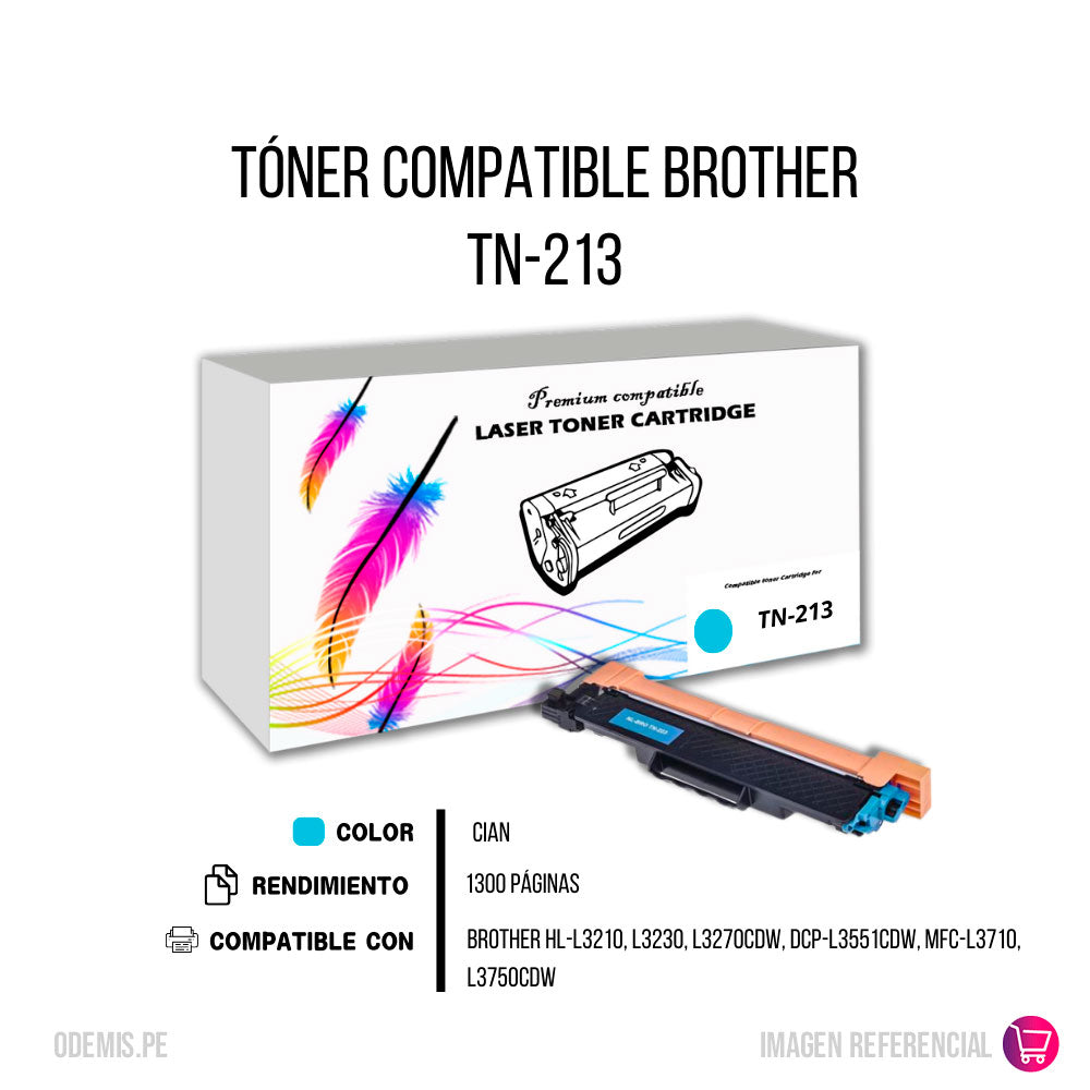 Toner Brother TN-213 Cian 1.3K Pág. HL3270. L3230 Compatible