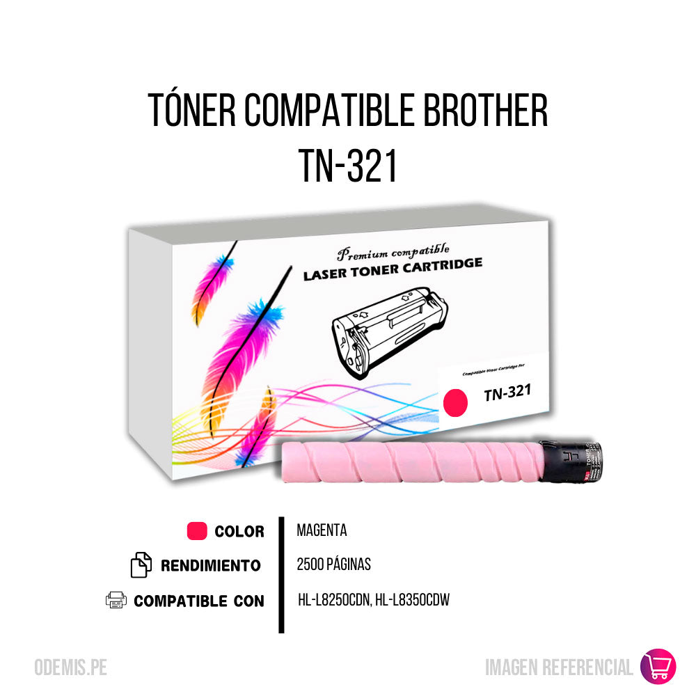 Toner Brother TN-321 Magenta 2.5K Pág. HL-L8250CDN Compatible