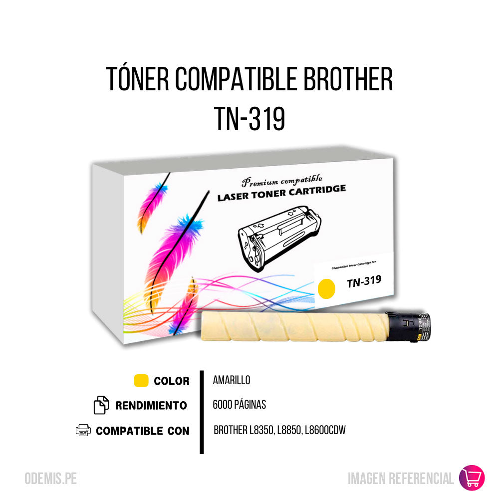 Toner Brother TN-319 Yellow 6K Pág. L8350. L8850 Compatible