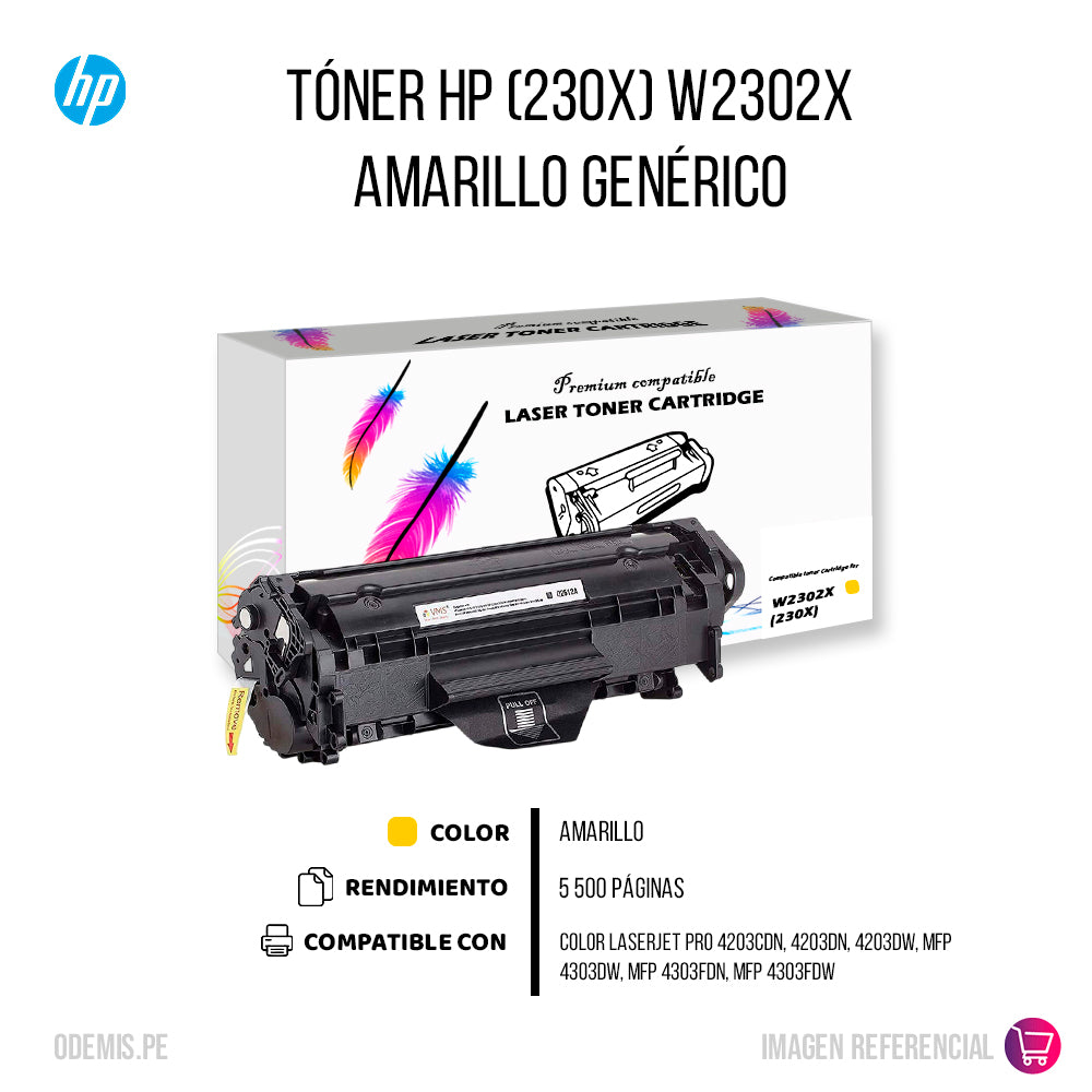 Toner Hp 230X Yellow W2302X 5,5K Pág. 4203 Compatible
