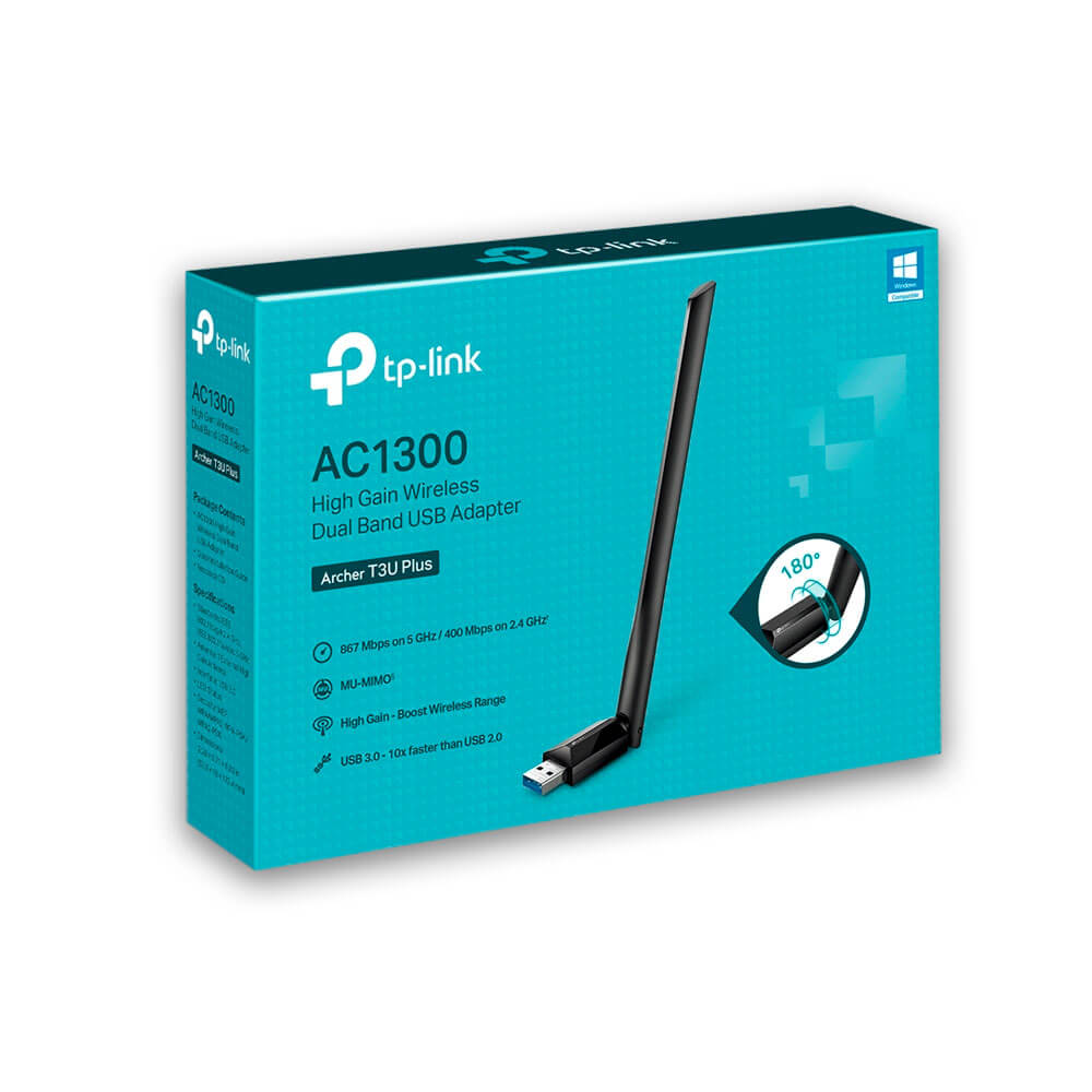 Adaptador Archer T3U AC1300 Plus USB Dual Band