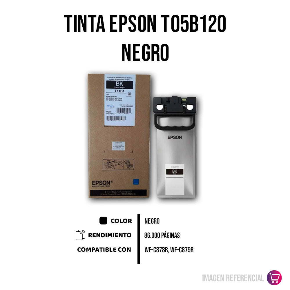 Tinta Epson T05B120 Negro Alta Capacidad