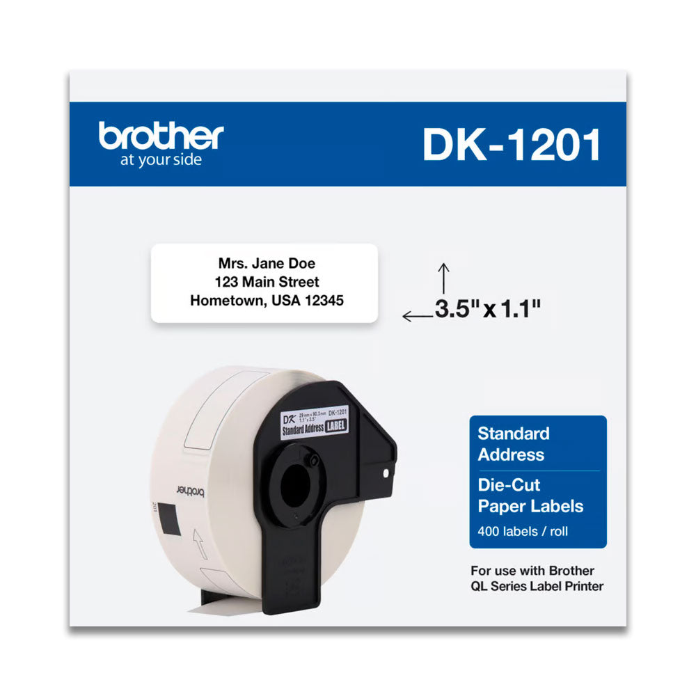 Cinta Brother Dk-1201 62mm x 30,4m. QL-800 Original
