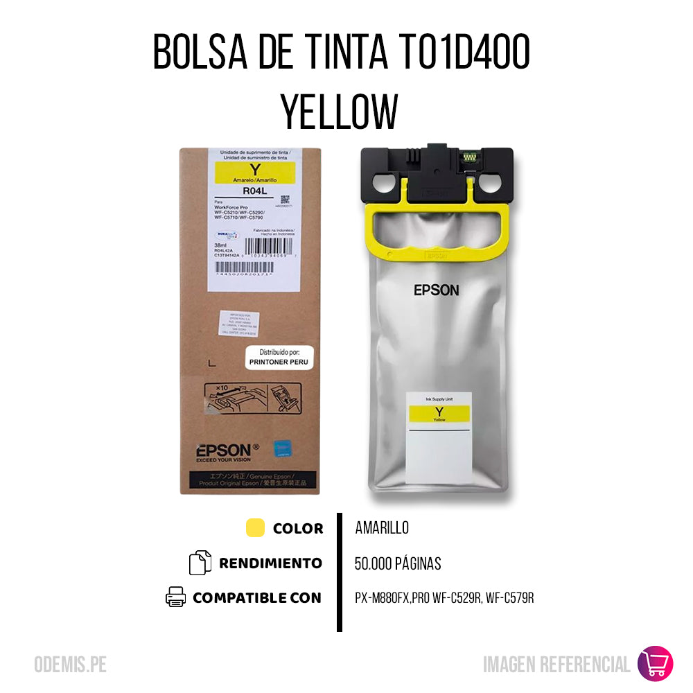 Bolsa De Tinta T01D400 Yellow