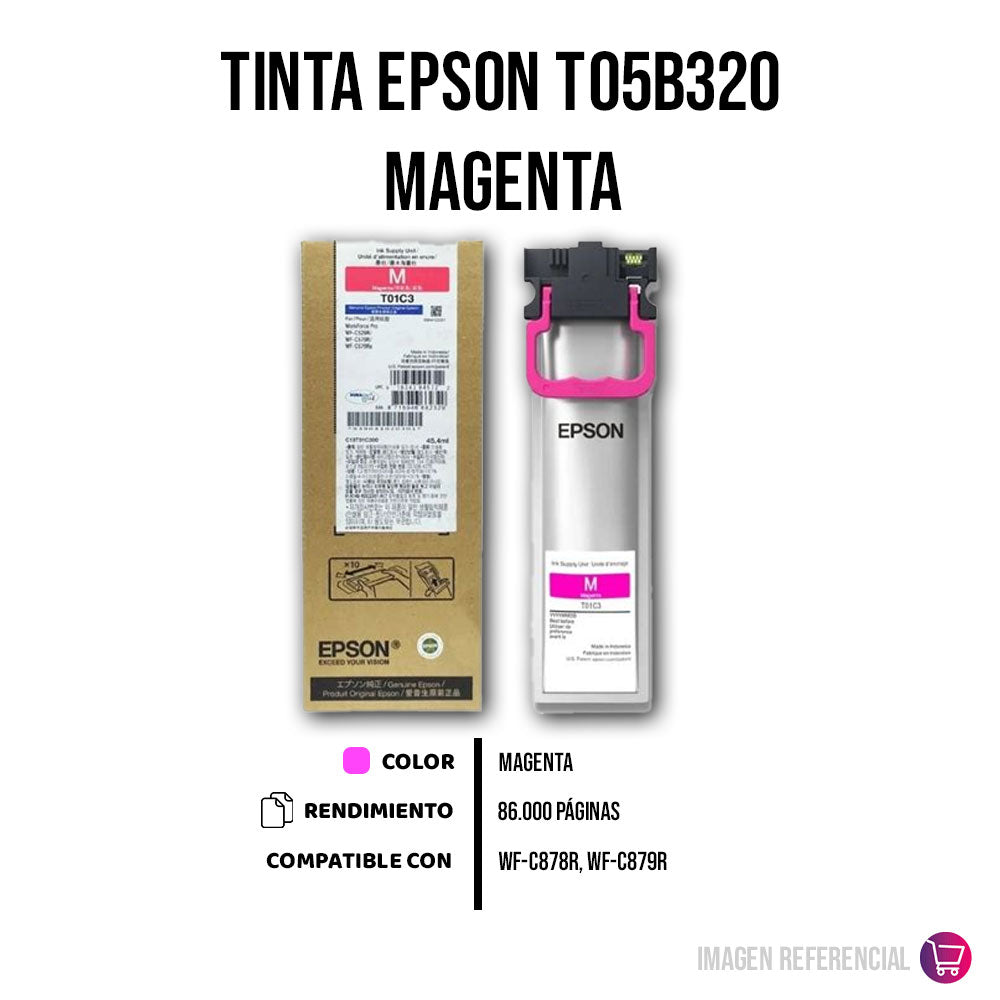 Tinta Epson T05B320 Magenta Alta Capacidad