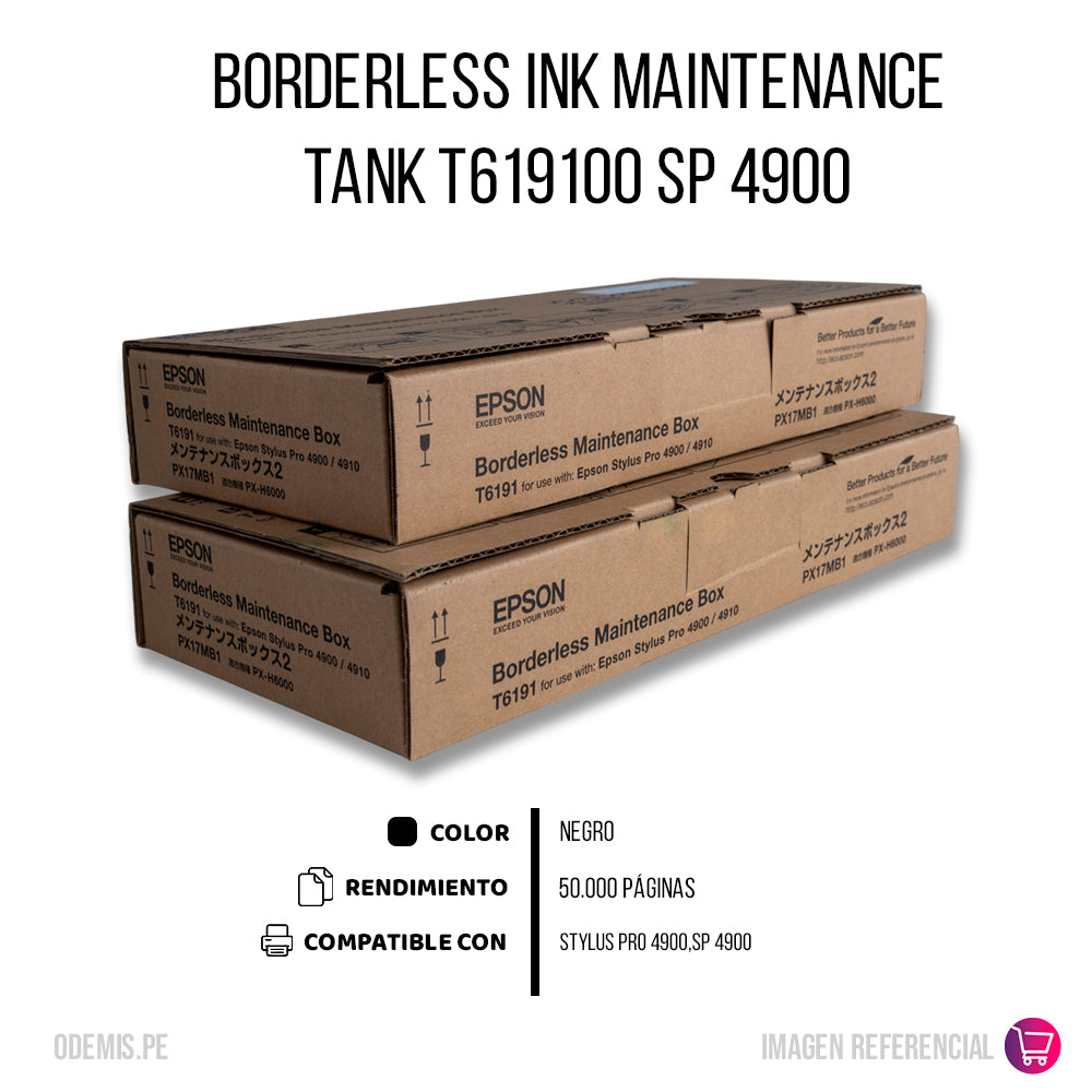 Borderless Ink Maintenance Tank T619100 Sp 4900