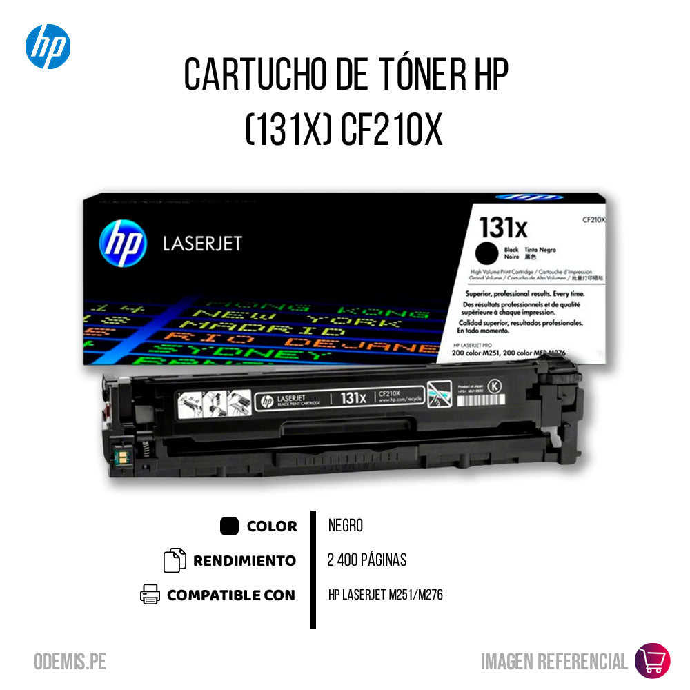 Toner Hp Cf210X (131X) Negro M276, M276n 2400 pág Original