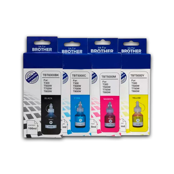 Pack Juego de Tinta Brother BTD-60BK Y tripack 5001 Compatible