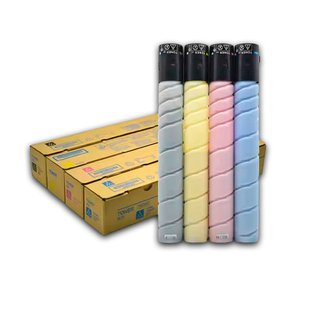 Kit de Toner Konica Minolta TN 626 CYMK 28K Pag 450i Compatible