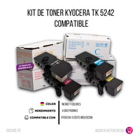 Kit de Toner Kyocera TK 5242 Negro y Colores M5526CDW  Compatible