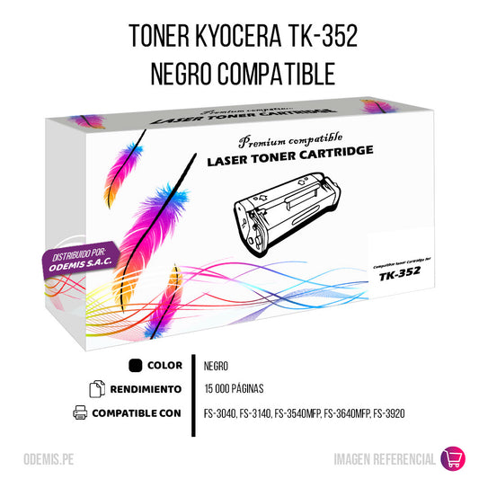 Toner Kyocera TK-352 Negro 15.000 Pag FS-3920DN Compatible