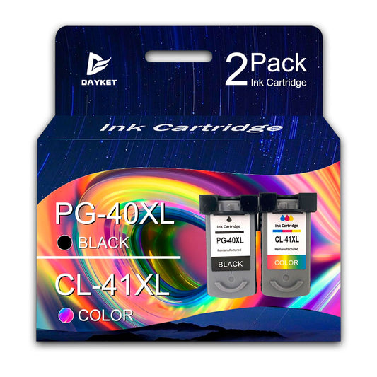 Combo pack Canon PG-40 Y CL-41 Negro 16ml y color 12ml Compatible