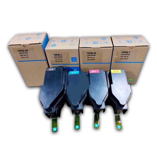 Kit de Toner Konica Minolta TNP80 Negro y Color C3320i Compatible