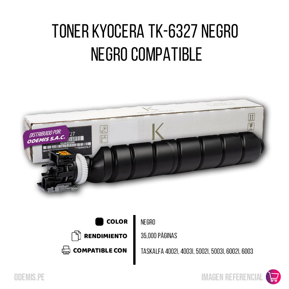 Toner Kyocera TK-6327 Negro 35.000 Pag 4500i Compatible