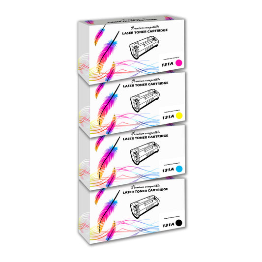 Kit de toner HP 131A CYMK M251, M276n Compatible Con CHIP