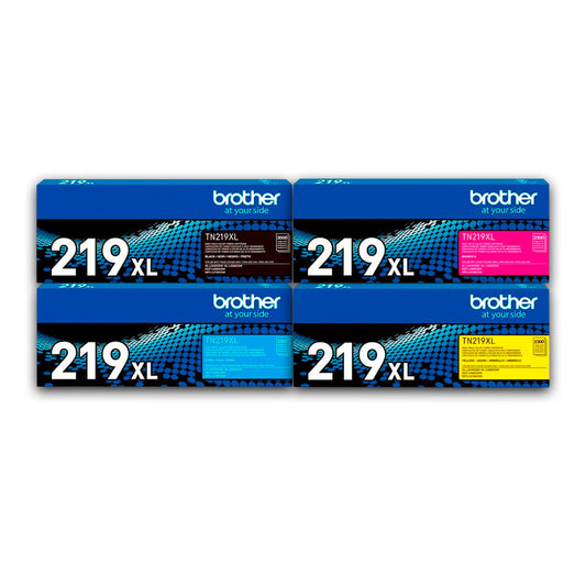 Kit de Toner Brother TN 219XL Negro y colores L3280Cdw Original