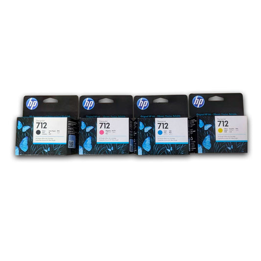 Kit de Tinta HP 712 Negro y Tricolor para T210, T250 Original